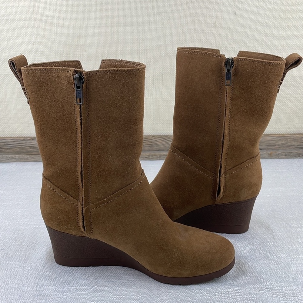UGG Potrero Suede Wedge Boots - Picture 7 of 16
